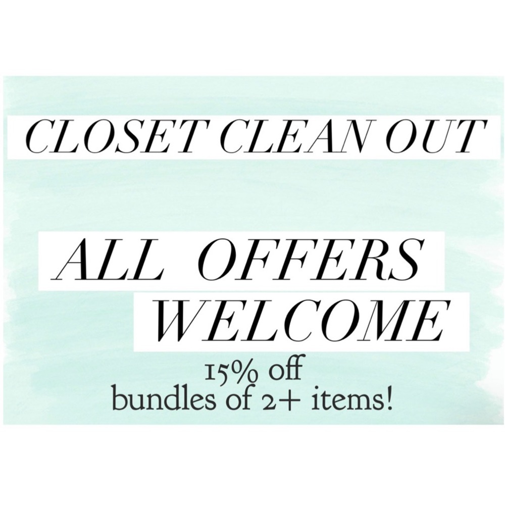 15% OFF BUNDLES 2+ ITEMS ALL CLOSET